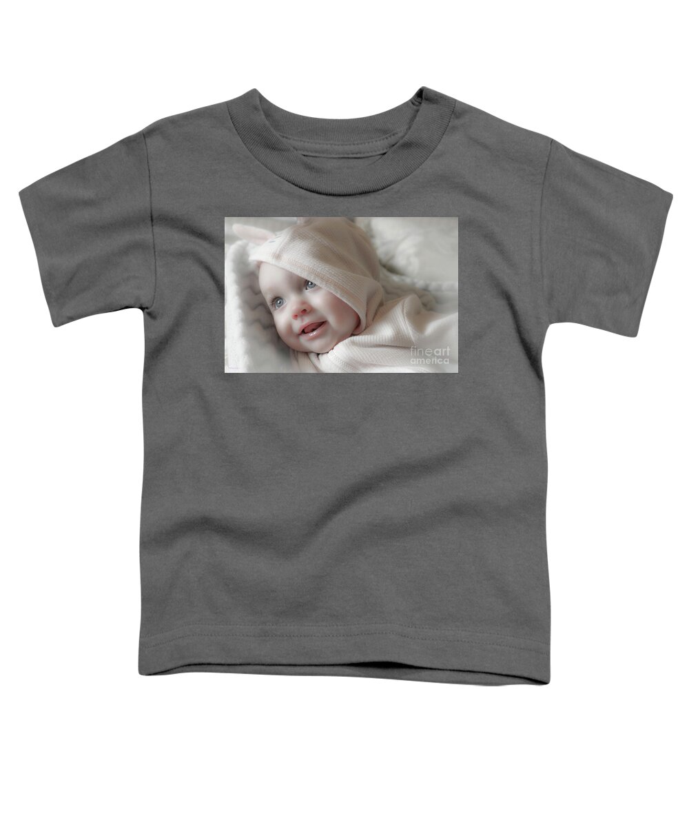 Baby Toddler T-Shirt featuring the photograph Little Girl by Veronica Batterson