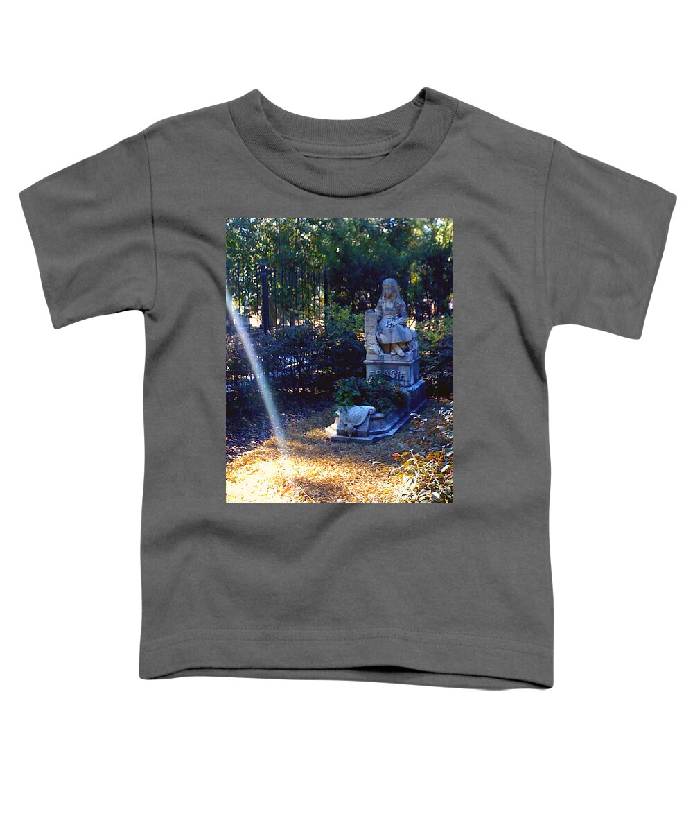 Gracie Toddler T-Shirt featuring the photograph Little Miss Gracie Greeting Me With a Beam by Lee Darnell