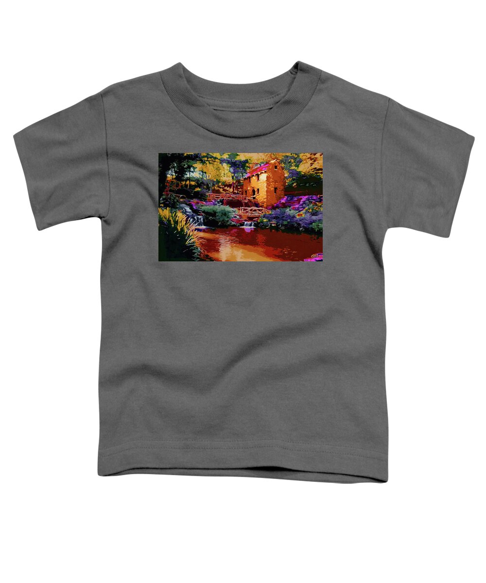 History Toddler T-Shirt featuring the painting Little Rock Mill 2 by CHAZ Daugherty