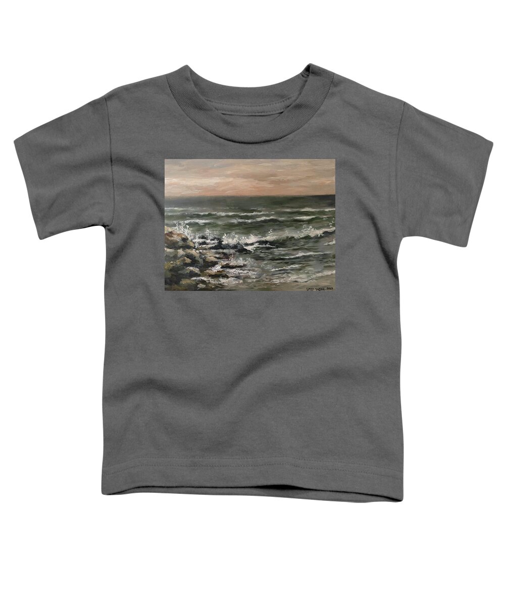 Long Beach Island Toddler T-Shirt featuring the painting Long Beach Island by Larry Whitler