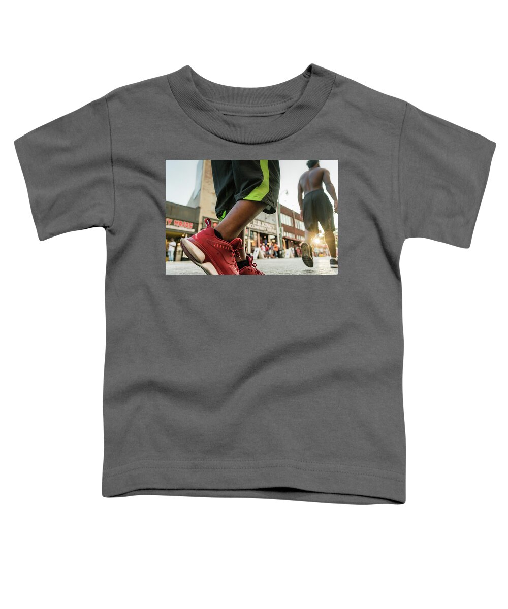 Beale Street Toddler T-Shirt featuring the photograph Long walk back by Darrell DeRosia