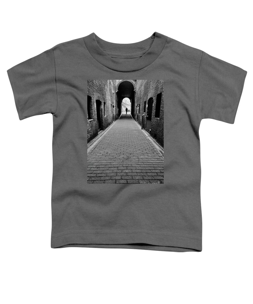 Street Photografie Toddler T-Shirt featuring the photograph Lonely Stranger by Elisabeth Derichs