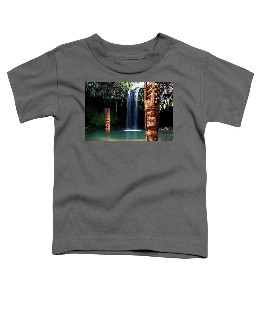 Tiki Toddler T-Shirt featuring the photograph Lono Close-Up by Anthony Jones