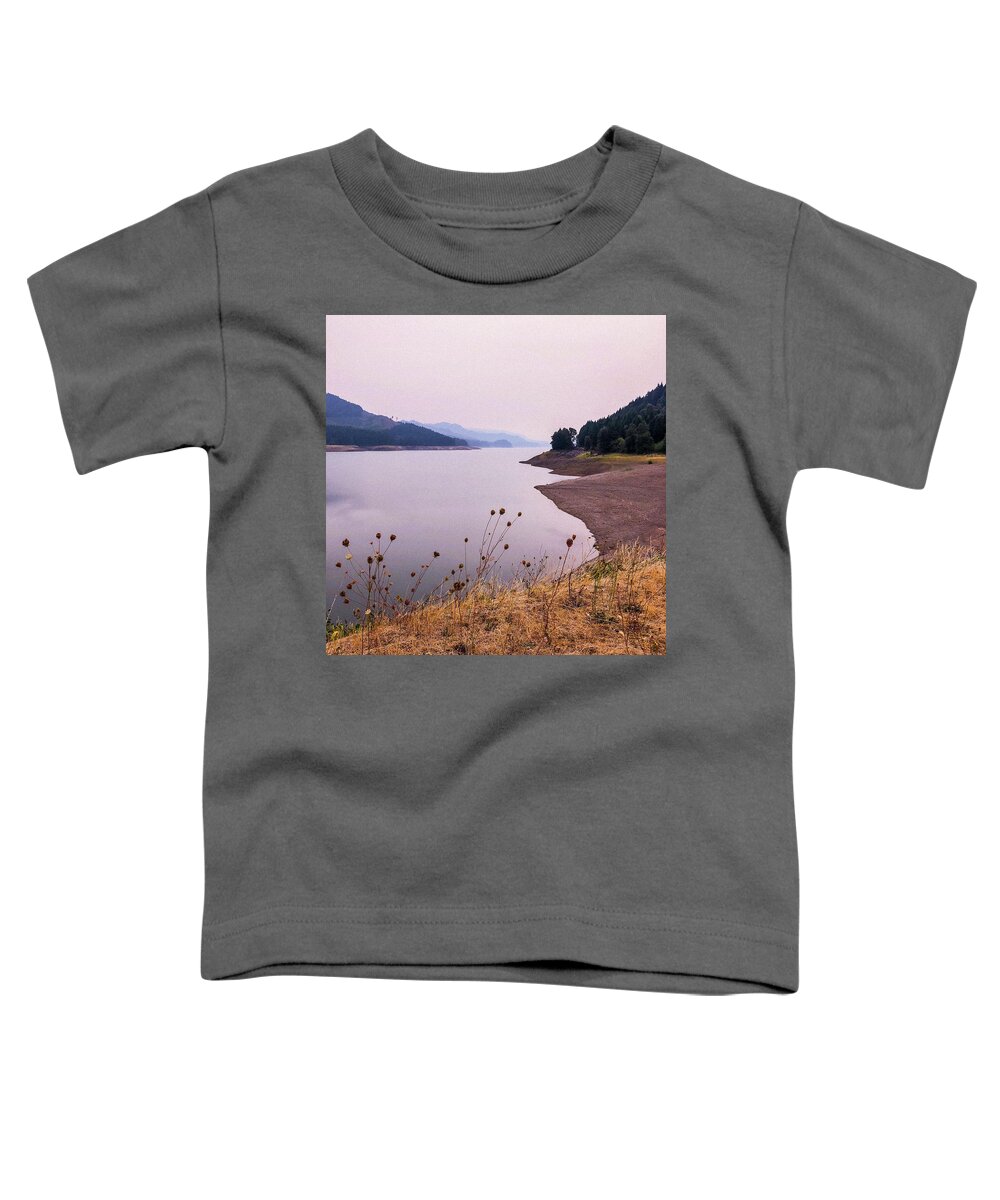 Lake Toddler T-Shirt featuring the photograph Lookout Point Lake by Grey Coopre
