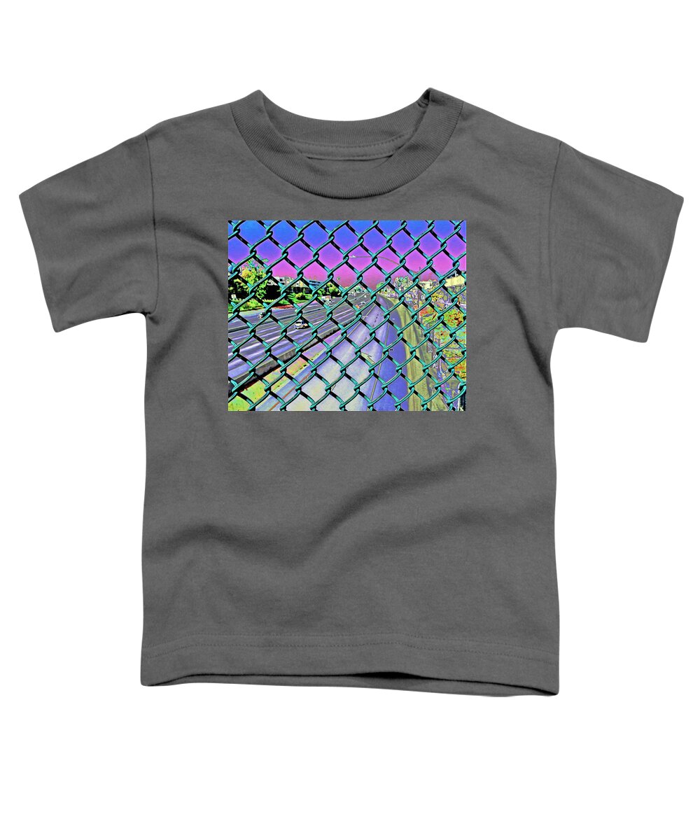Freeway Toddler T-Shirt featuring the photograph Los Angeles Freeway by Andrew Lawrence