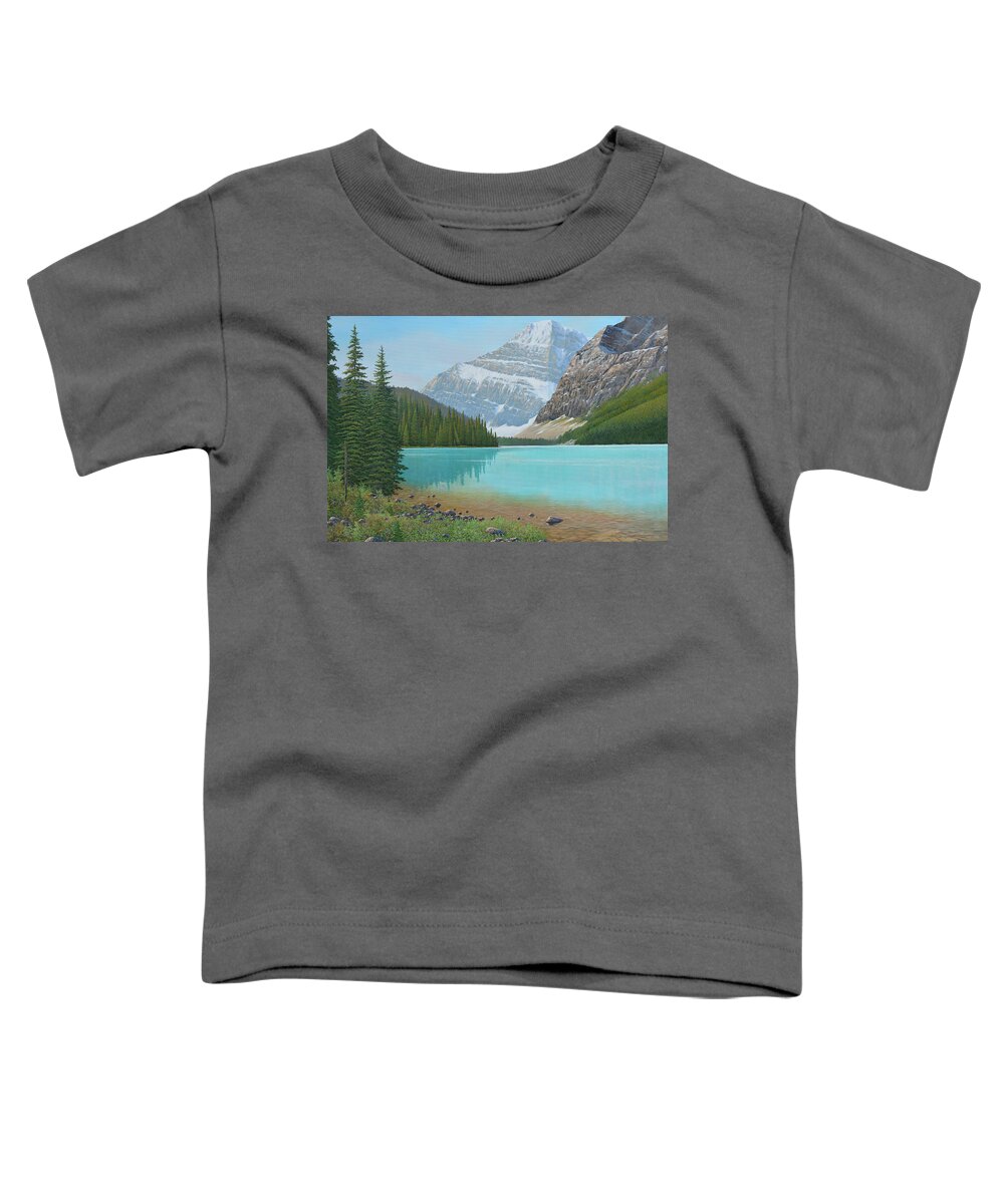 Canadian Toddler T-Shirt featuring the painting Lost in The Moment by Jake Vandenbrink
