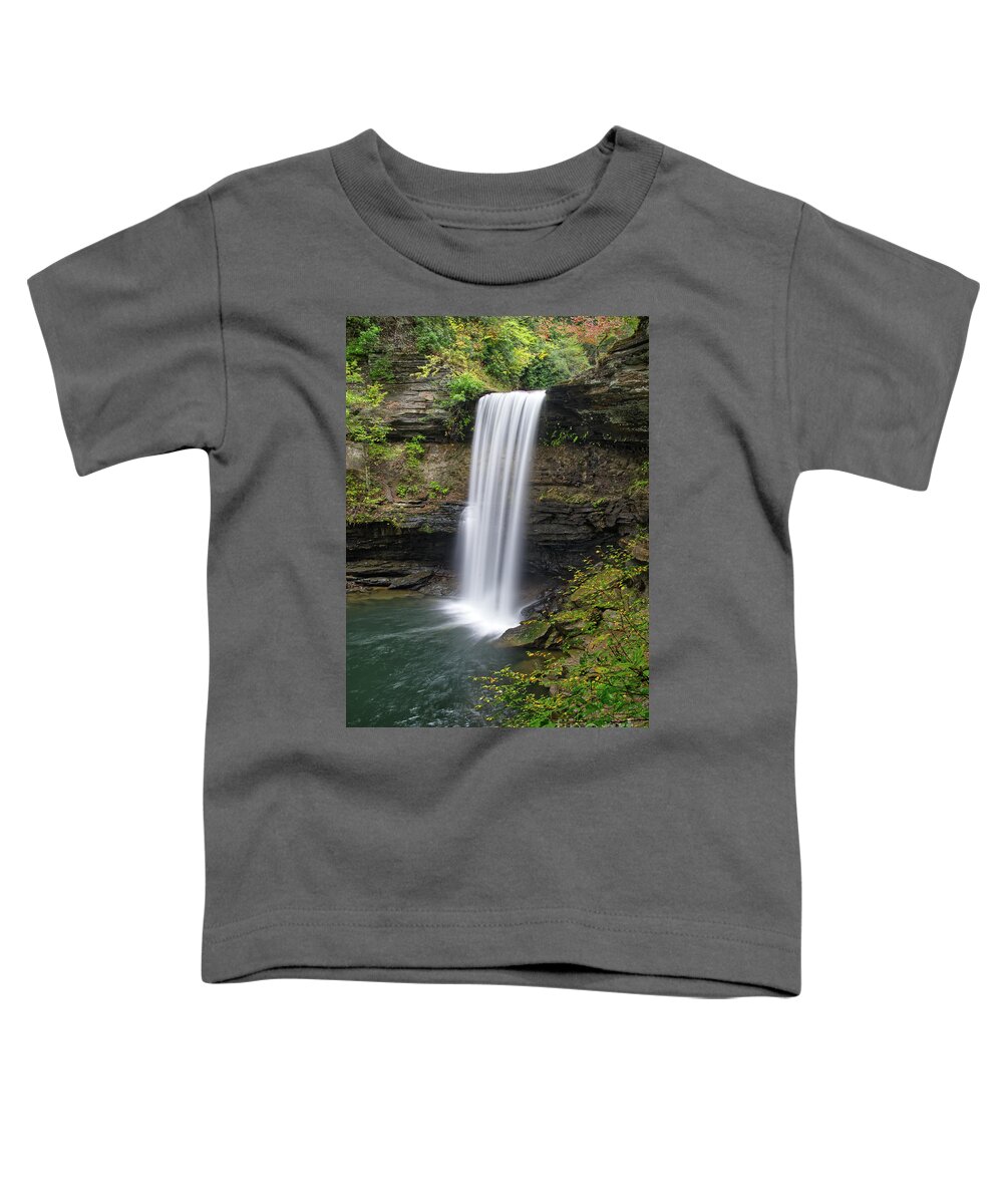 Greeter Falls Toddler T-Shirt featuring the photograph Lower Greeter Falls 11 by Phil Perkins