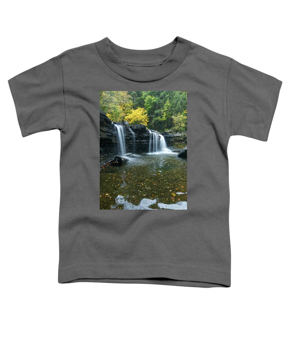 Waterfall Toddler T-Shirt featuring the photograph Lower Potter's Falls 27 by Phil Perkins