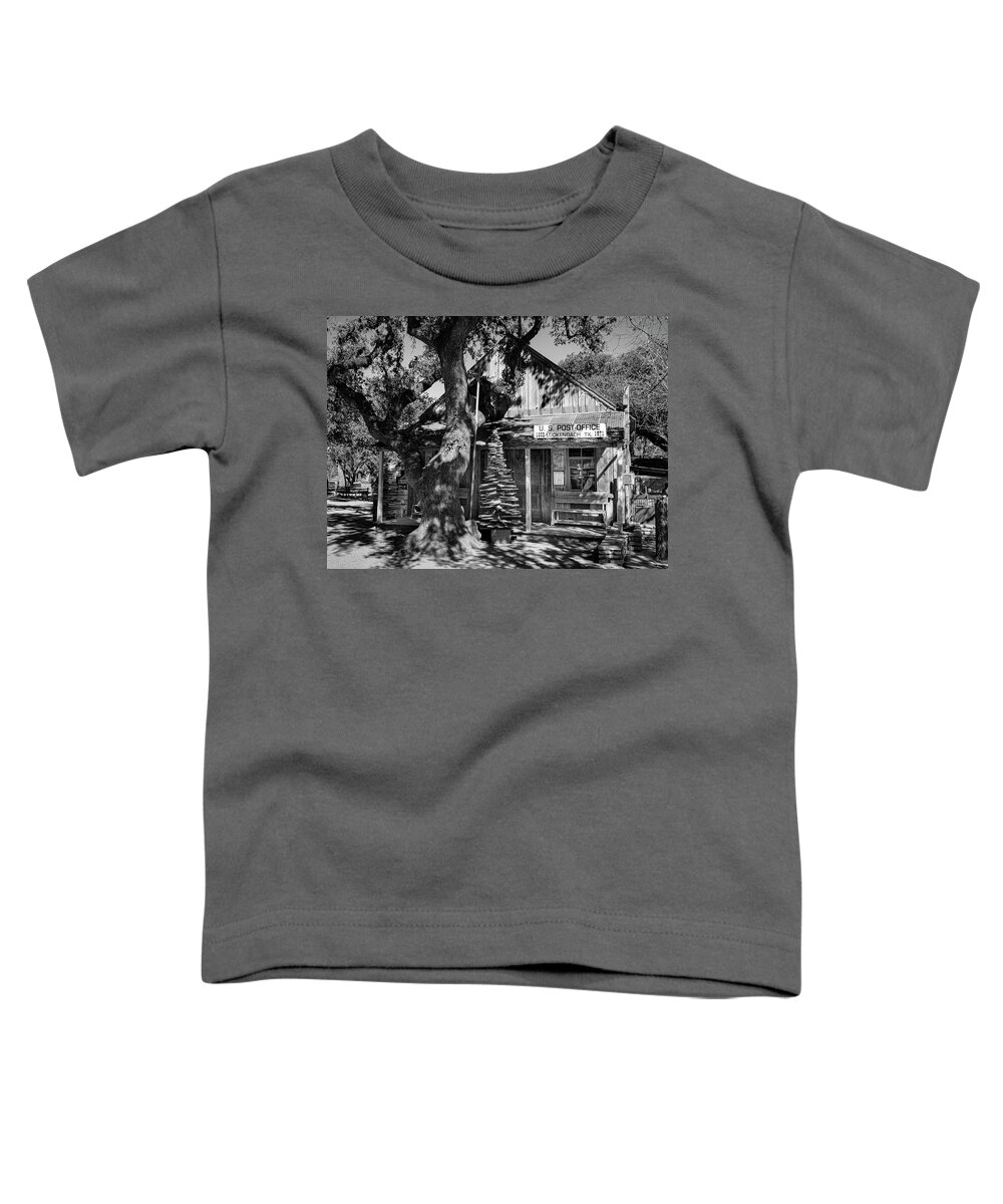 Luckenbach Toddler T-Shirt featuring the photograph Luckenbach Texas Post Office by Mary Lee Dereske