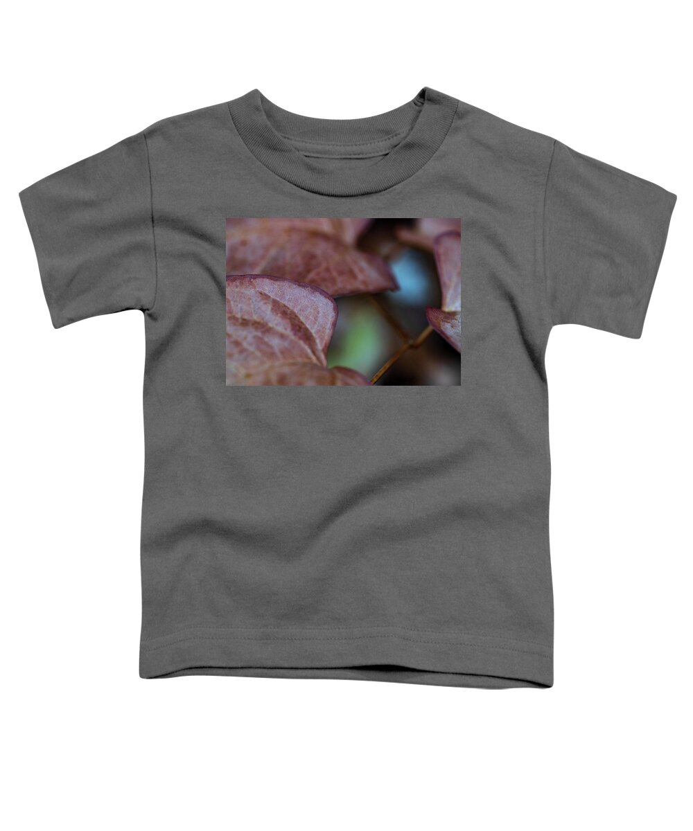 Macro Toddler T-Shirt featuring the photograph Macro Photography - Leaves by Amelia Pearn
