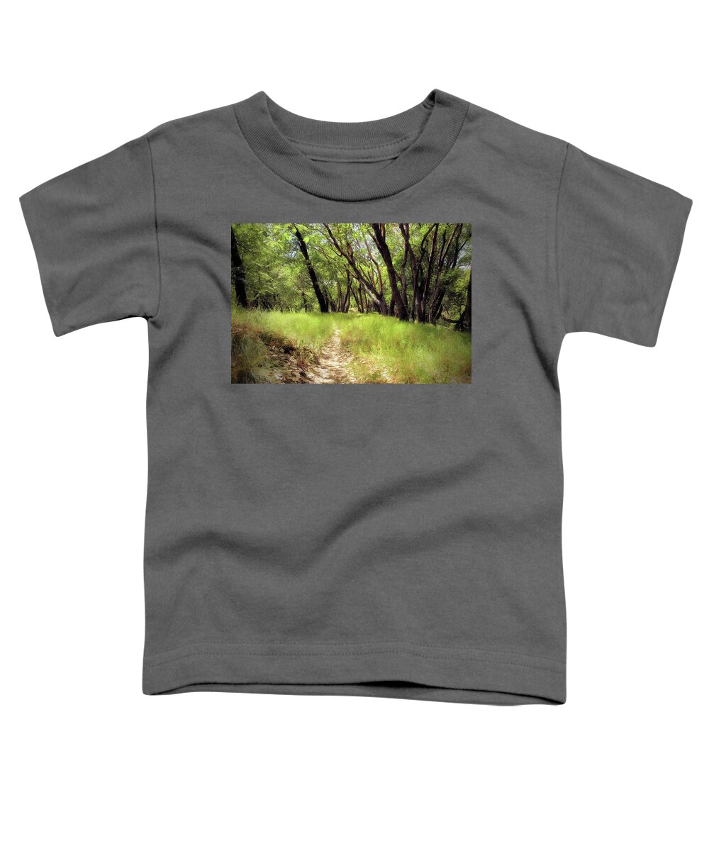 Madrone Forest Toddler T-Shirt featuring the photograph Madrone Trail by John Parulis