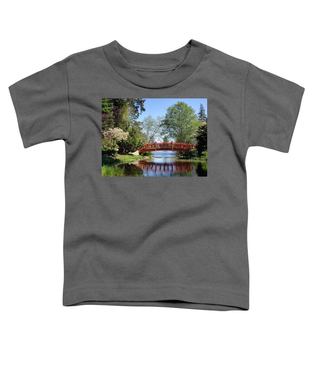 Bridges Toddler T-Shirt featuring the photograph Majestic Mingus Bridge by Suzy Piatt