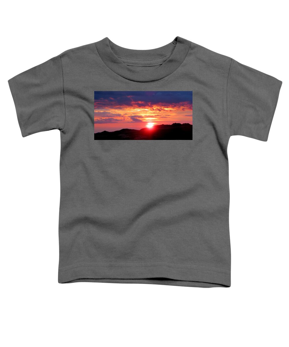 Sunset Toddler T-Shirt featuring the photograph Majestic Montana Sunset by Katie Keenan