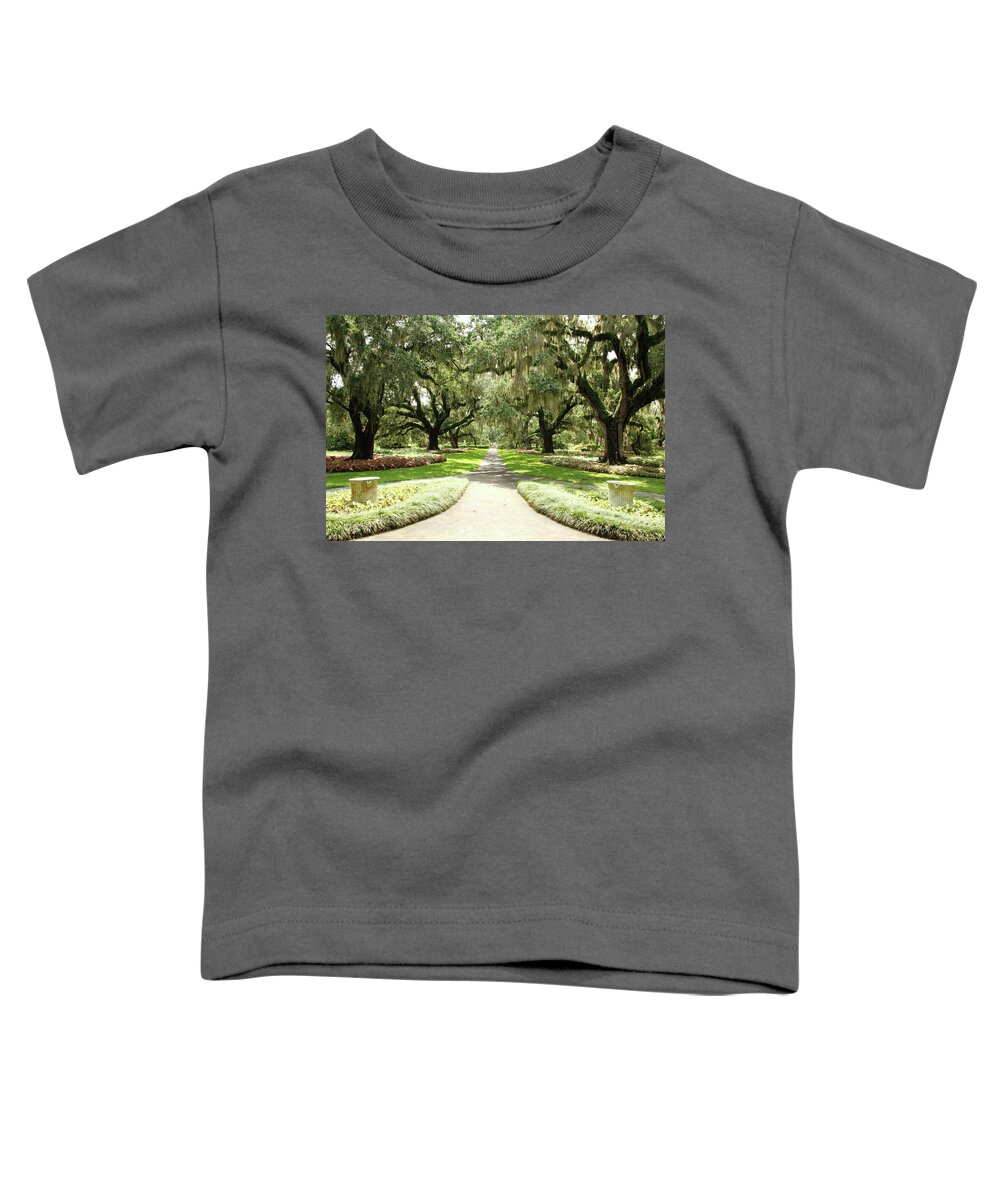 Park Toddler T-Shirt featuring the photograph Majestic Oaks by Lens Art Photography By Larry Trager
