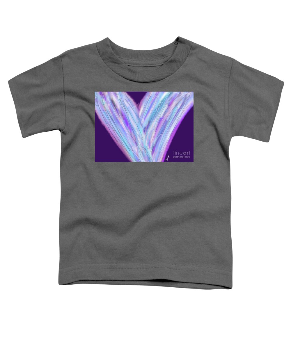 Heart Toddler T-Shirt featuring the digital art Manifesting Love by Mars Besso