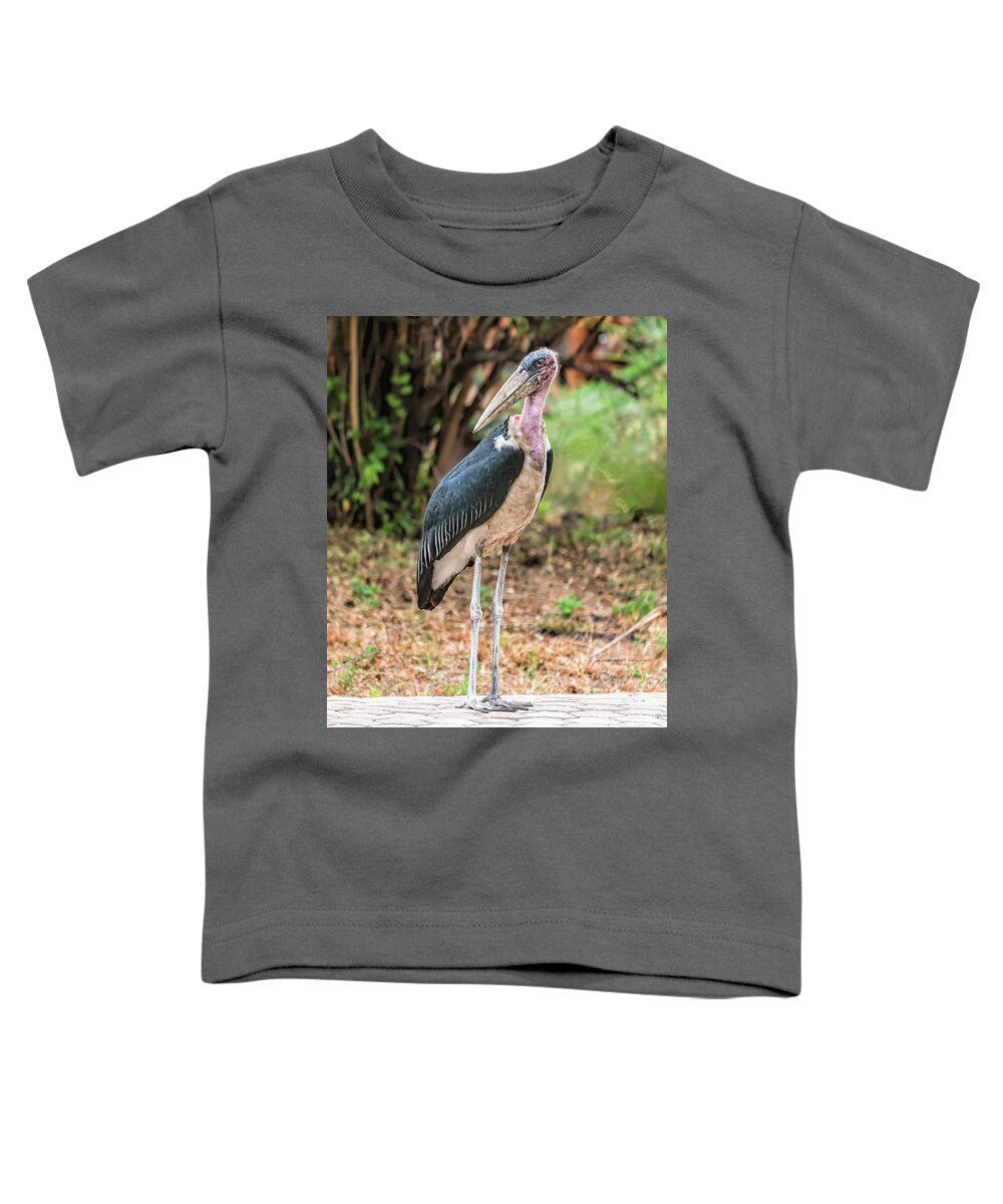 Africa Toddler T-Shirt featuring the photograph Marabou Stork 2 in Tanzania by Betty Eich