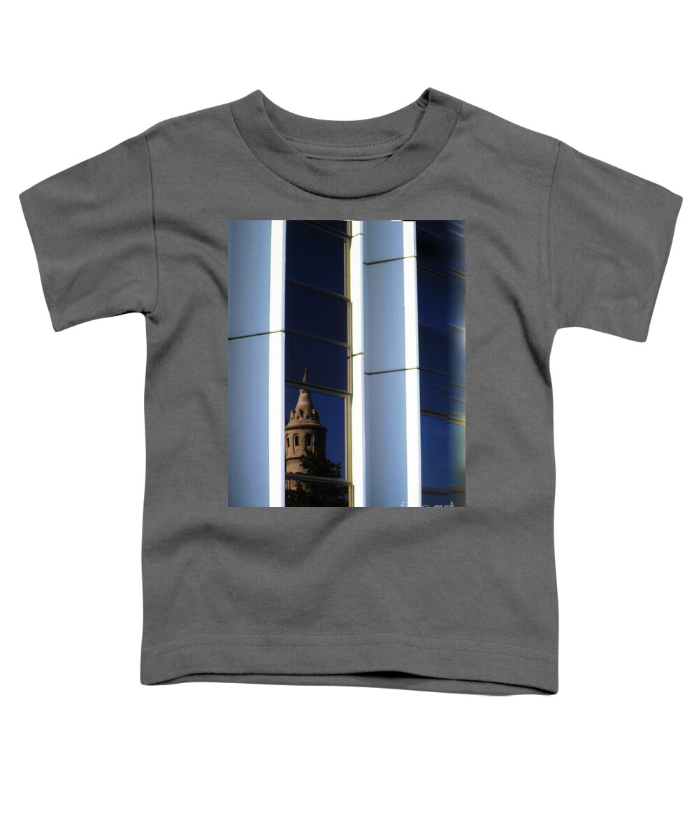 Reflection Toddler T-Shirt featuring the photograph Matthias Church Reflections by Rick Locke - Out of the Corner of My Eye