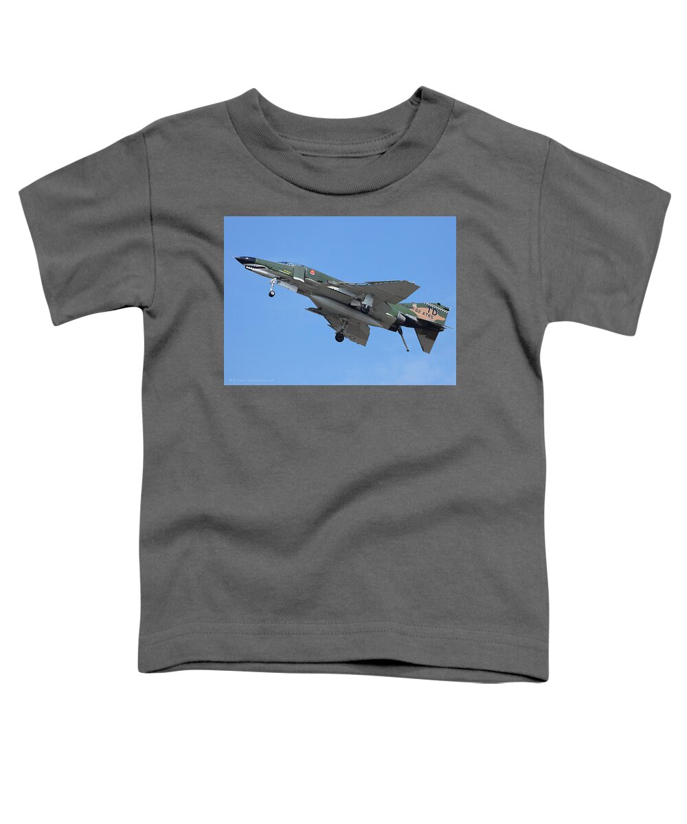 Mcdonnell Douglas Toddler T-Shirt featuring the photograph McDonnell Douglas F-4 Phantom II by Custom Aviation Art