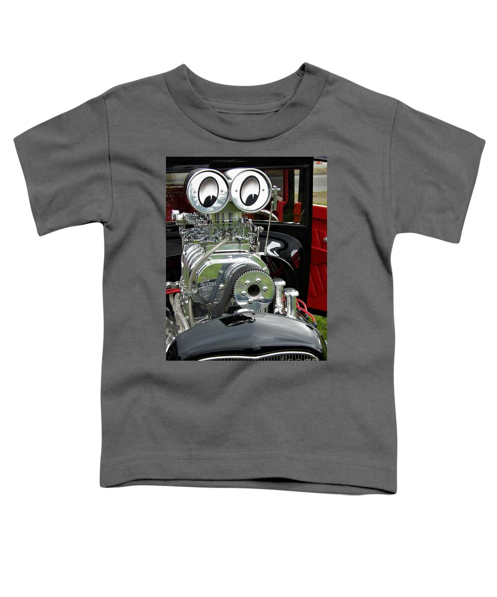 Vehicle Toddler T-Shirt featuring the photograph Mechanics Since Of Humor by Linda Vanoudenhaegen