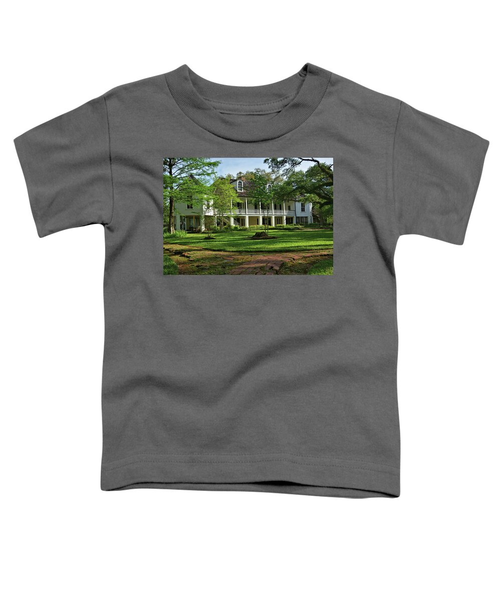 Melrose Plantation Toddler T-Shirt featuring the photograph Melrose Plantation by Ben Prepelka