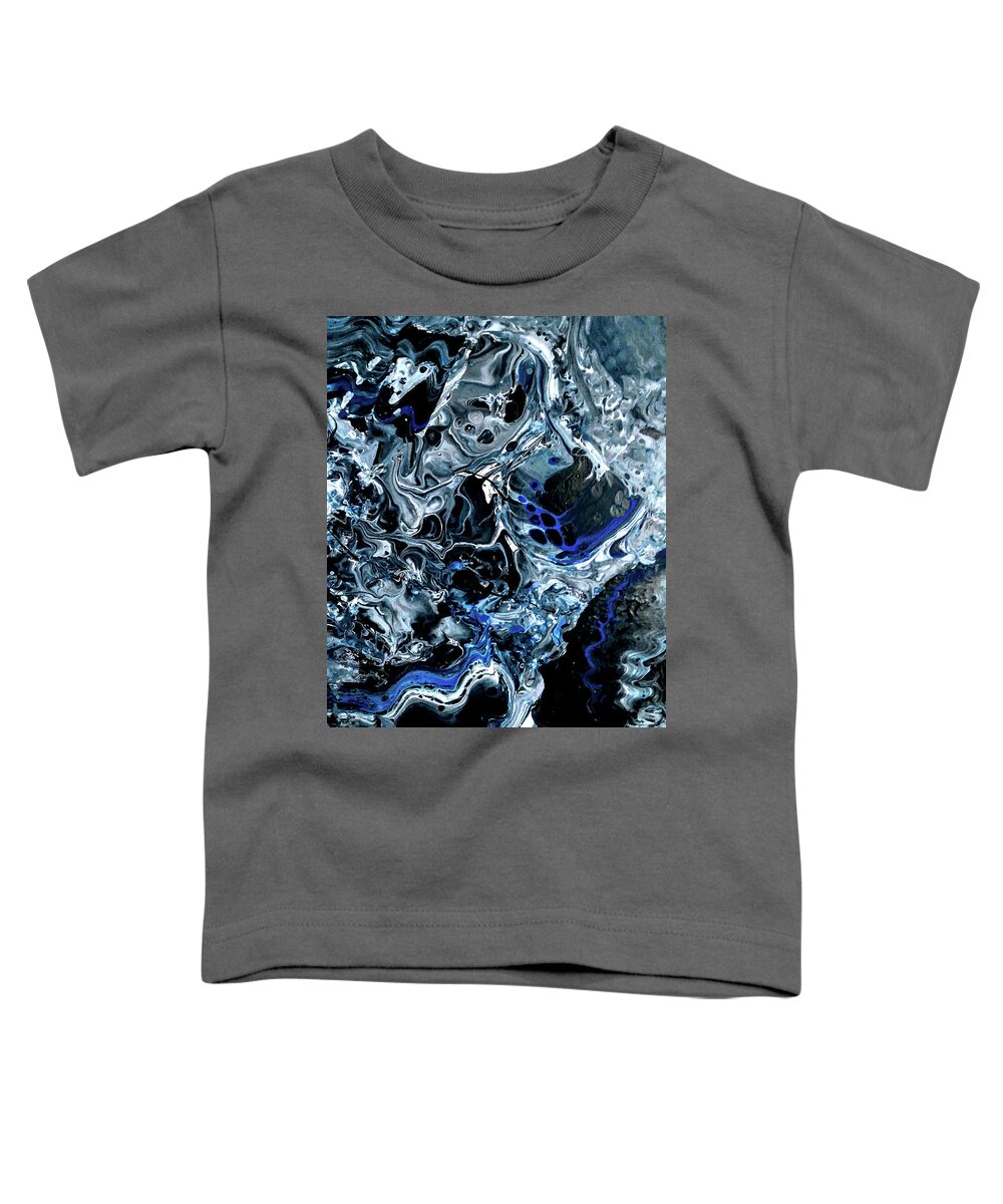 Metal Toddler T-Shirt featuring the painting MetalHead by Anna Adams