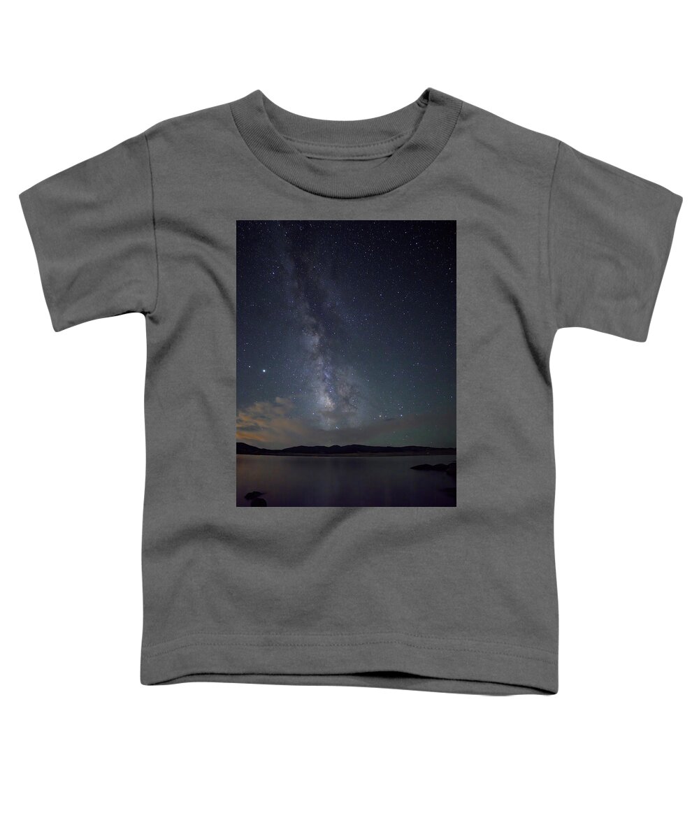 Milky Way Toddler T-Shirt featuring the photograph Milky Way Over 11 Mile by Bob Falcone