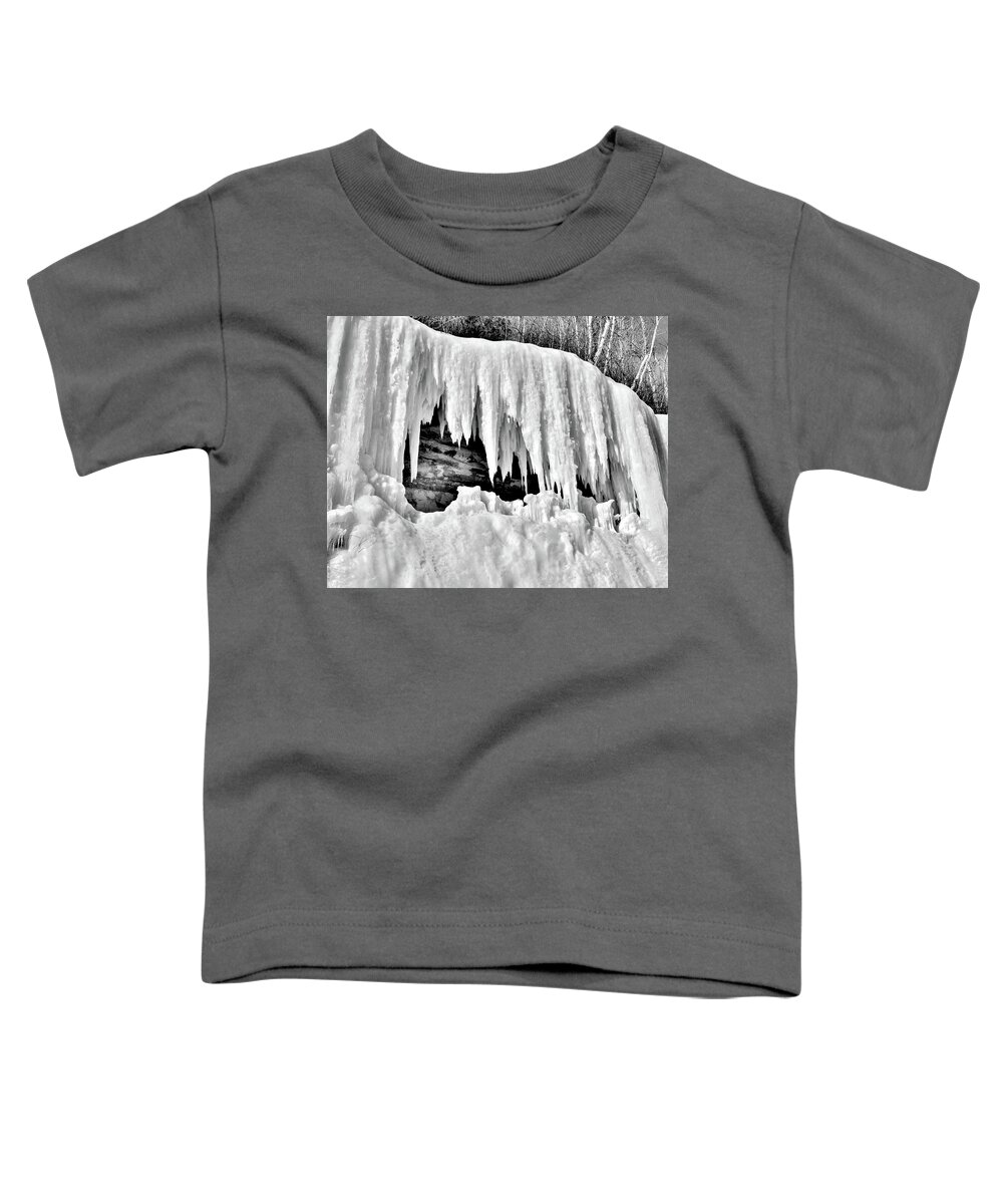 Ice Toddler T-Shirt featuring the photograph Minnesota Icicles by Susie Loechler