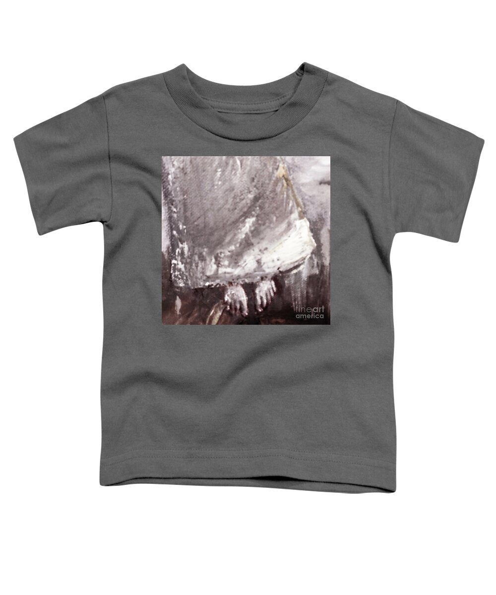 Acrylic Toddler T-Shirt featuring the painting Mirage by Alexandra Vusir