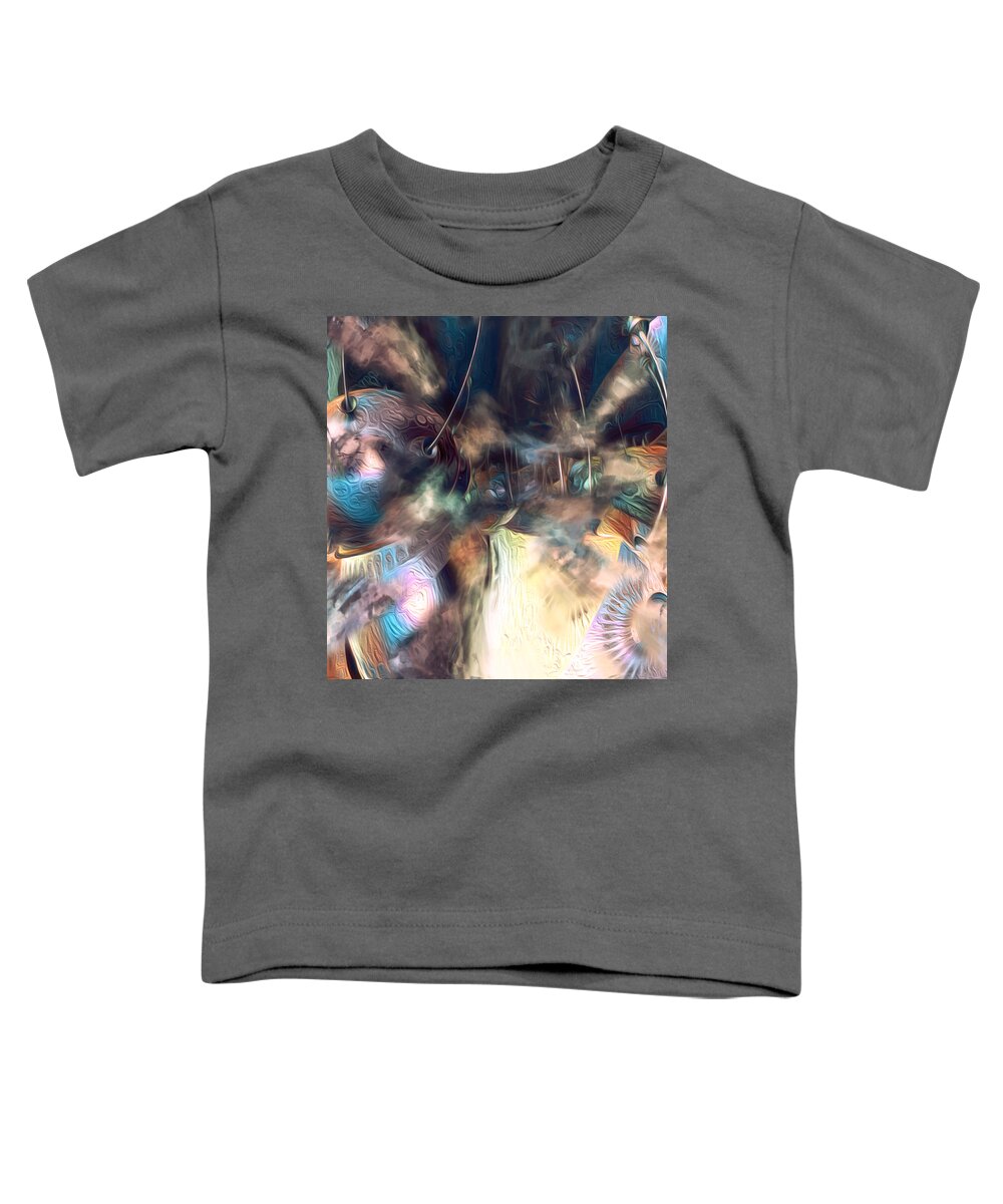 Dreamscape Toddler T-Shirt featuring the digital art Mists of Io by Jeff Malderez