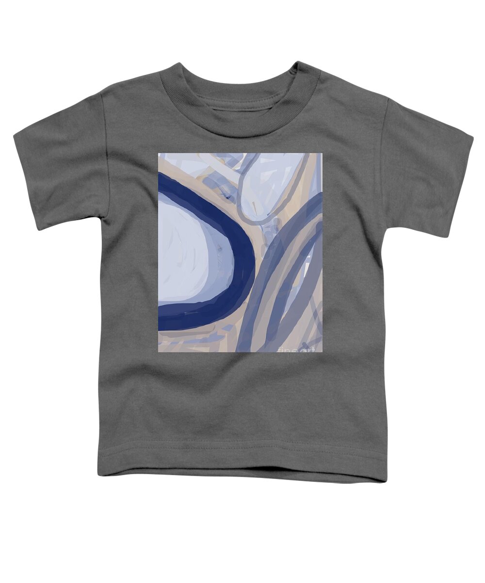Abstract Toddler T-Shirt featuring the painting Modern disign by Vesna Antic