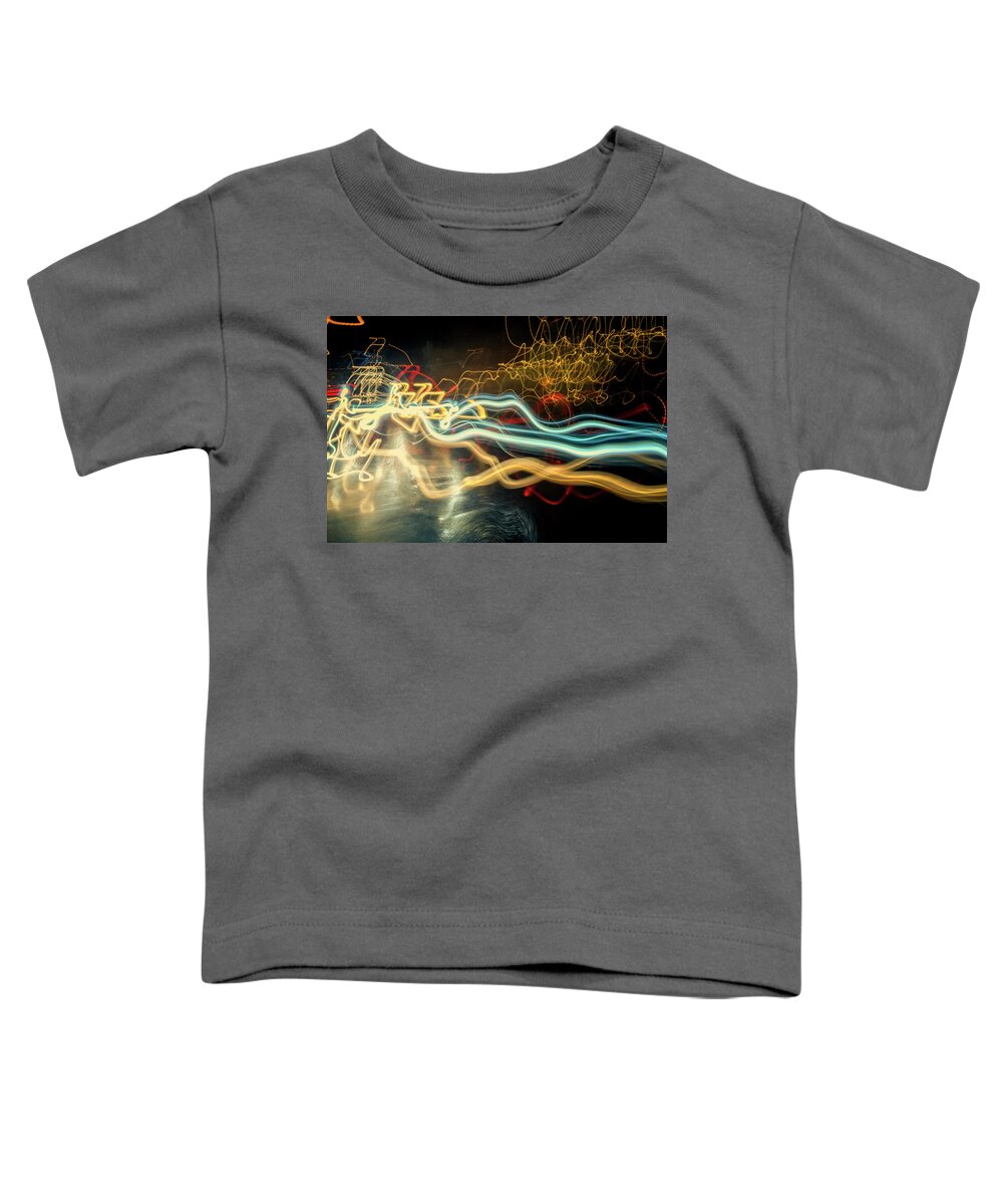 Lightpainting Toddler T-Shirt featuring the photograph Modern Traffic by John Williams