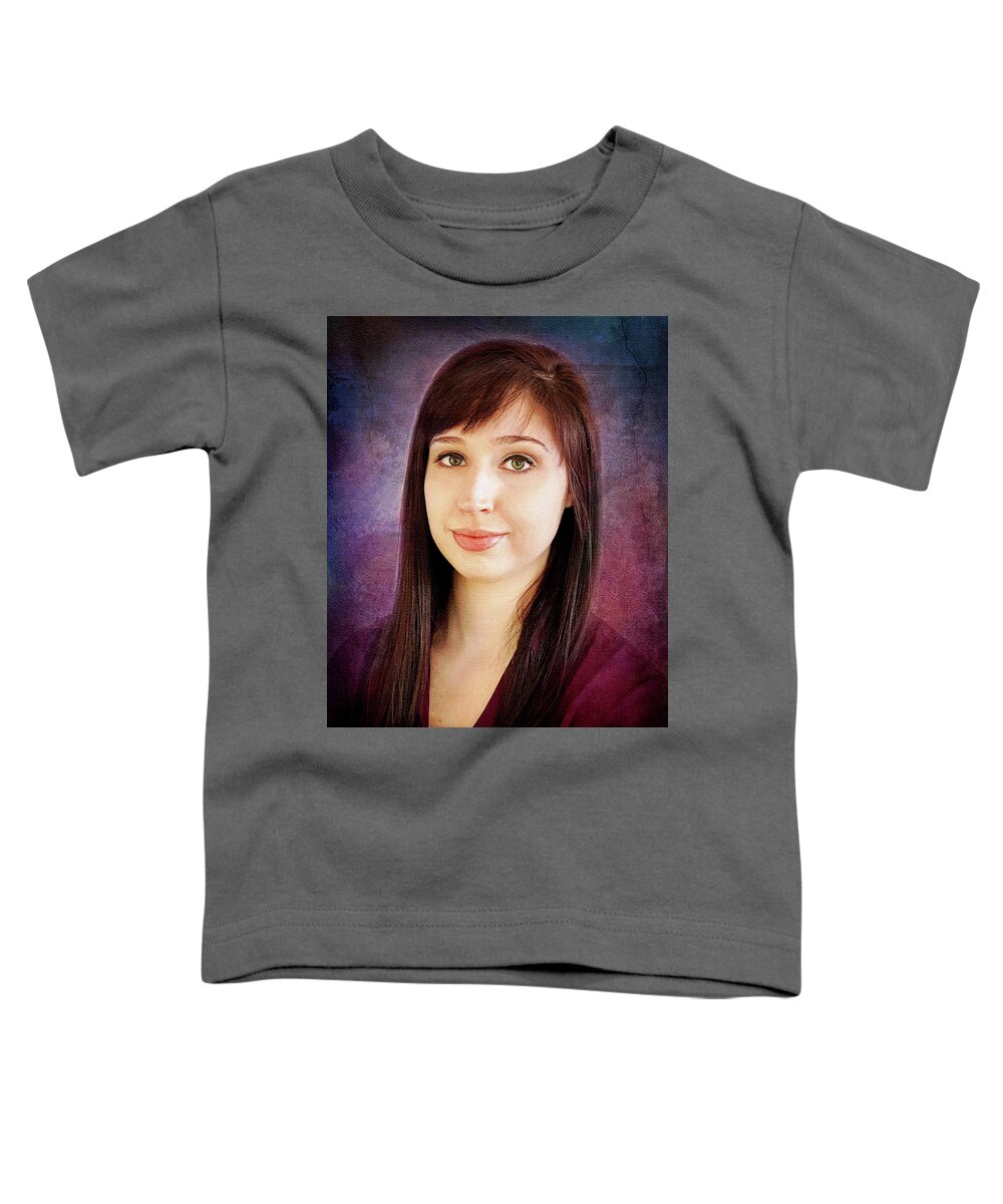 Taylor Love Toddler T-Shirt featuring the photograph Mona Lisa Smile by Jill Love