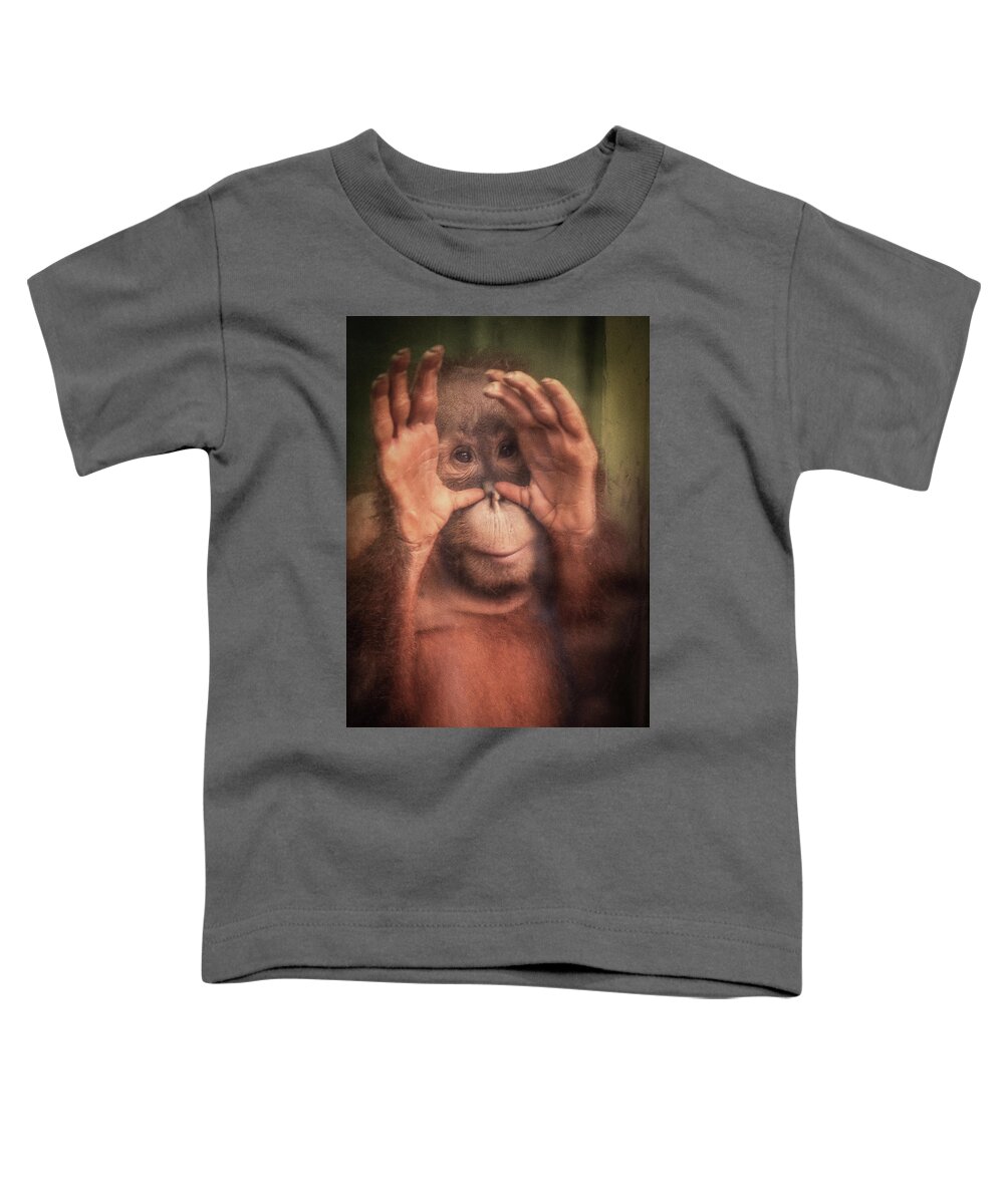 Monkey Toddler T-Shirt featuring the photograph Monkey by Jim Mathis