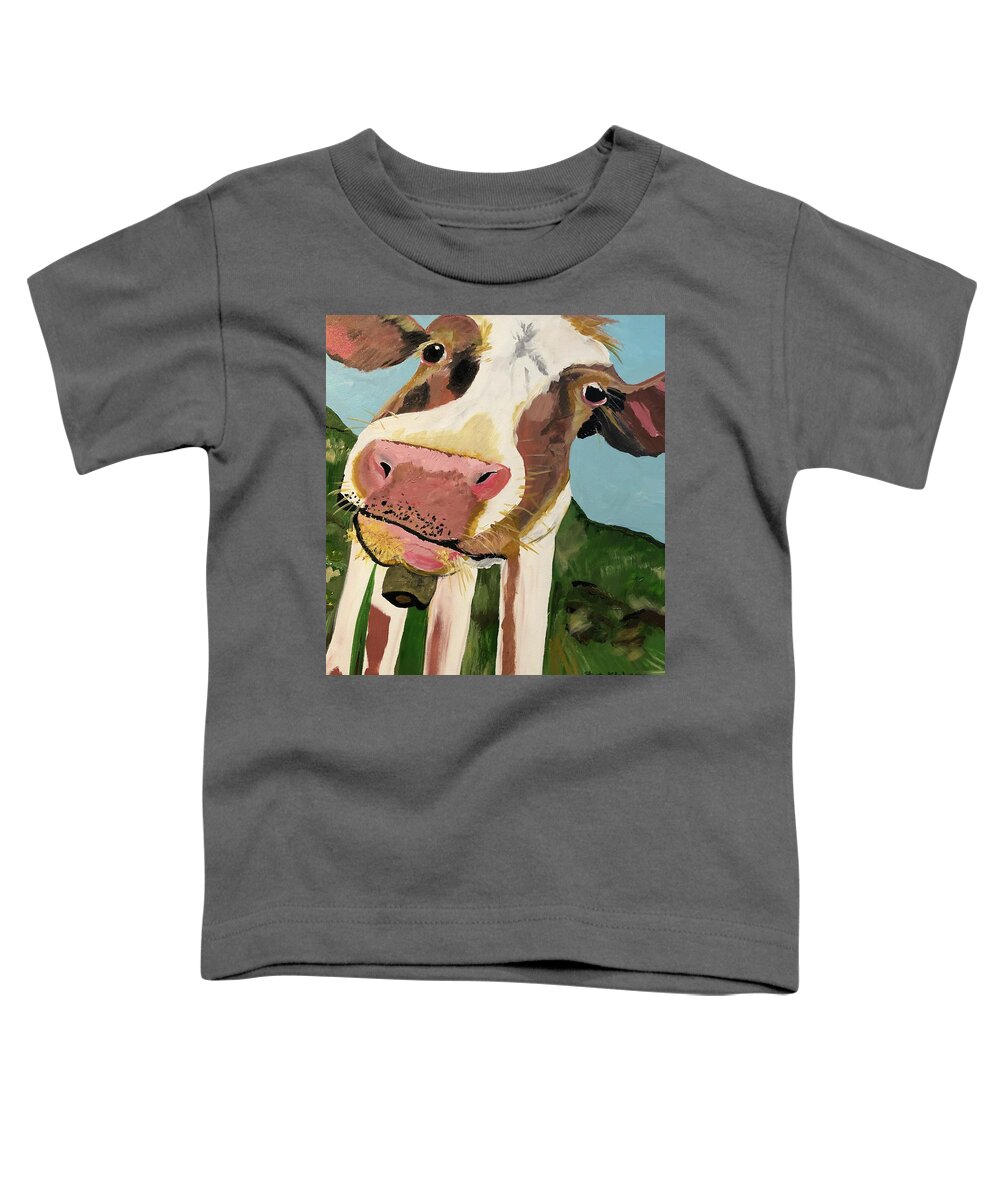Moo Moo Mr. Cow Toddler T-Shirt by Stacey Johnson - Fine Art America