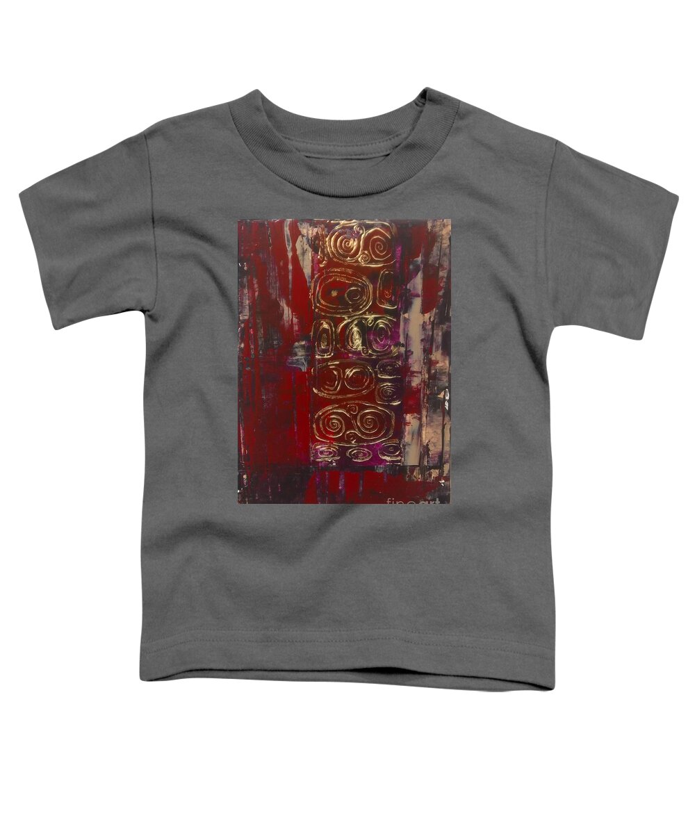 Abstract Toddler T-Shirt featuring the painting Mood by Lisa Dionne