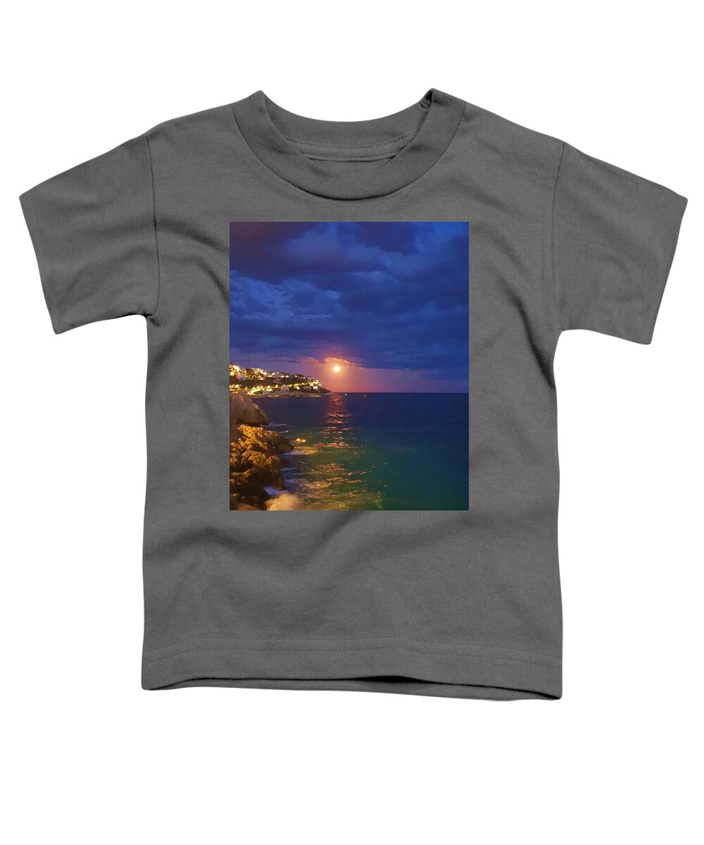 Moonrise Toddler T-Shirt featuring the photograph Moondance by Andrea Whitaker