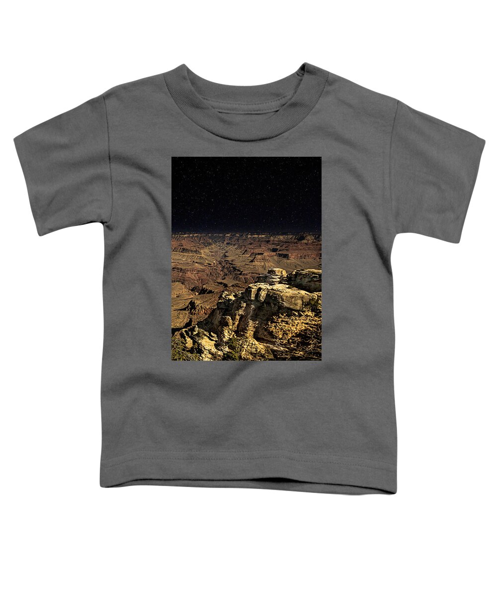 Grand Canyon Toddler T-Shirt featuring the photograph Moonlit Canyon by Al Judge