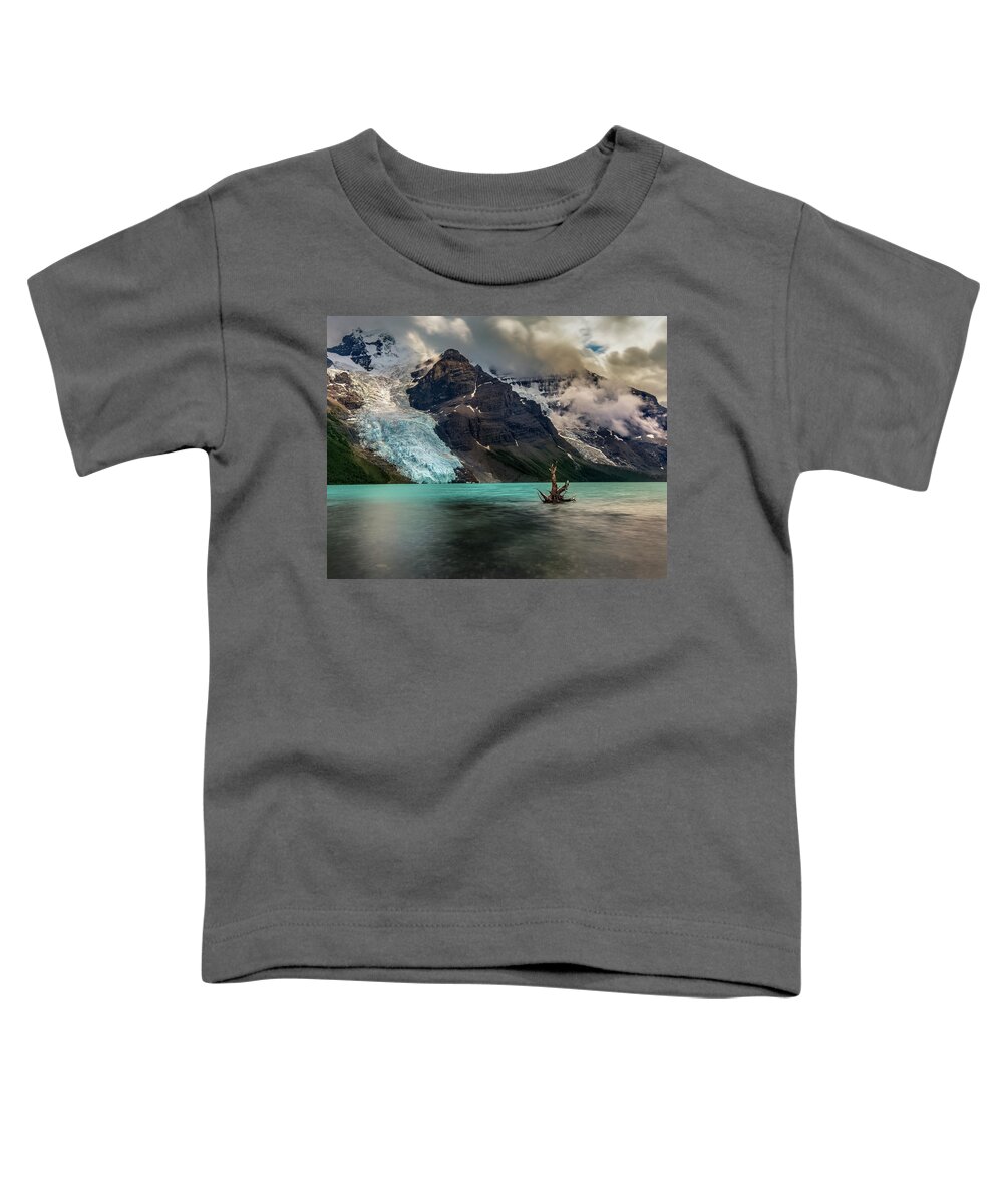 Berg Glacier Toddler T-Shirt featuring the photograph Mount Robson with Berg Glacier, British Columbia, Canada by Yves Gagnon