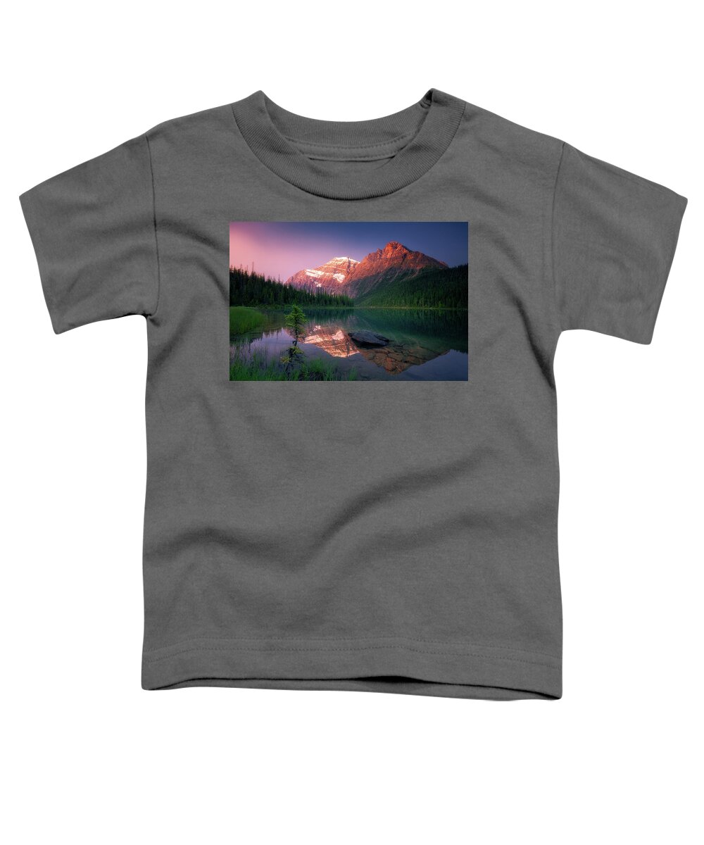 Mountains Toddler T-Shirt featuring the photograph Mountain Reflections #4 by Henry w Liu