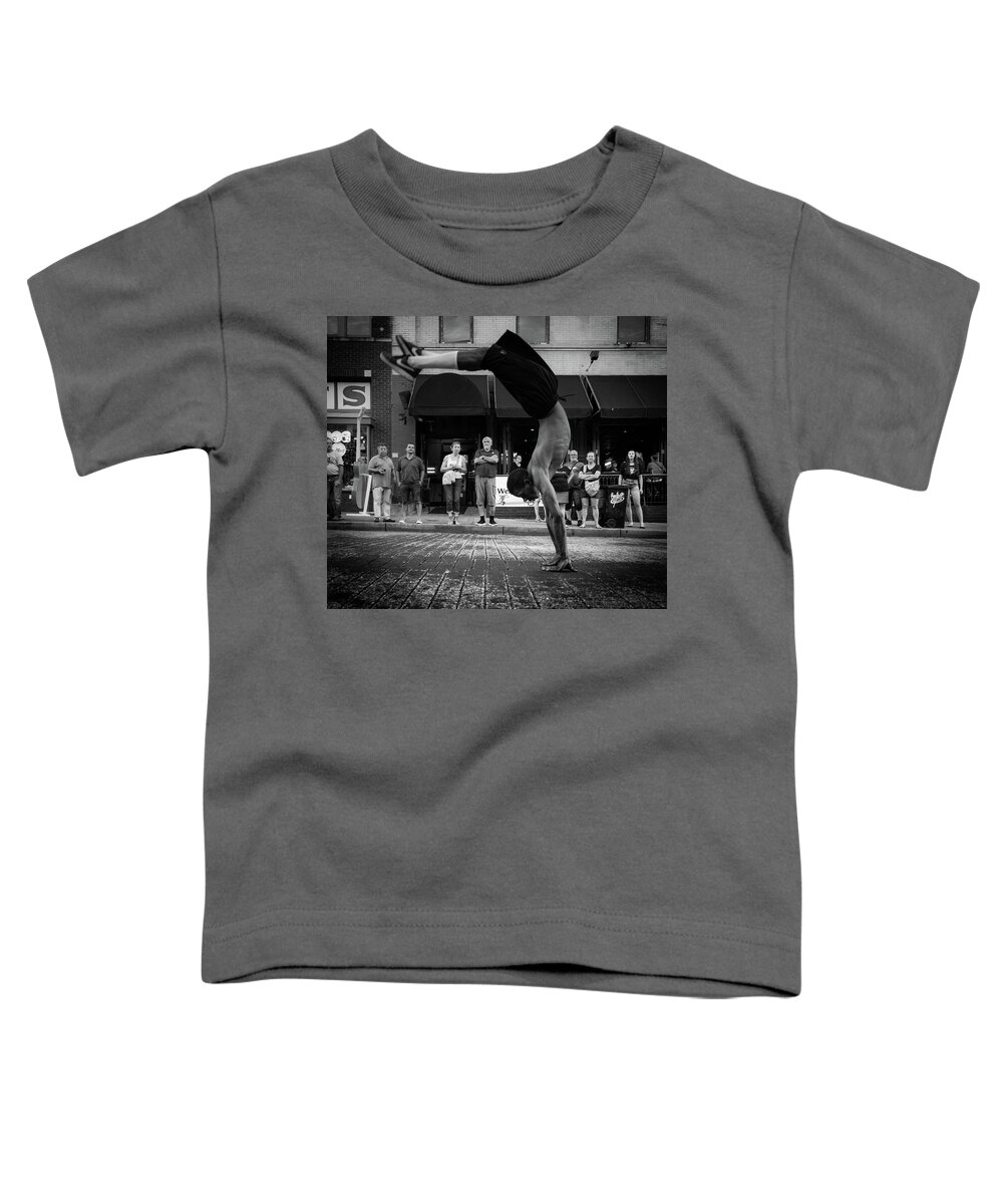 Beale Street Toddler T-Shirt featuring the photograph Mr. Jarvis Handspring by Darrell DeRosia