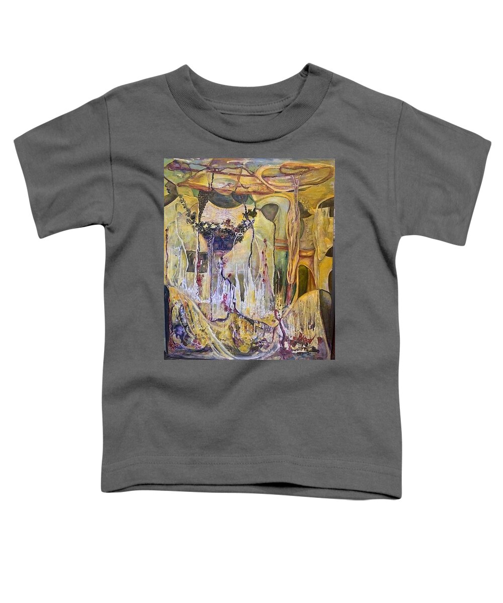  Women Toddler T-Shirt featuring the painting Ms.Doris by Peggy Blood