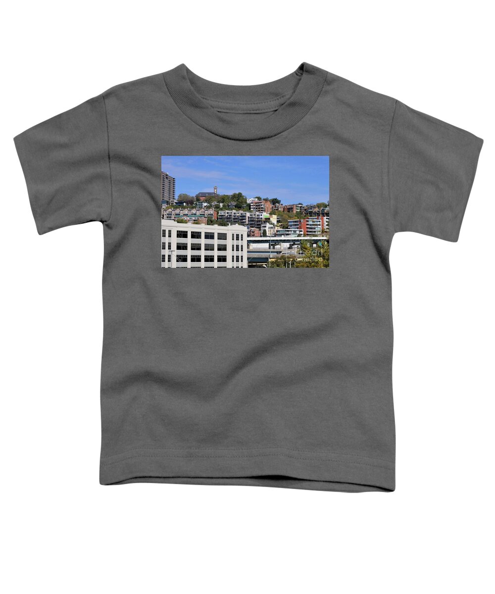 Mount Adams Toddler T-Shirt featuring the photograph Mt Adams Two - Cincy New port Series by Lee Antle