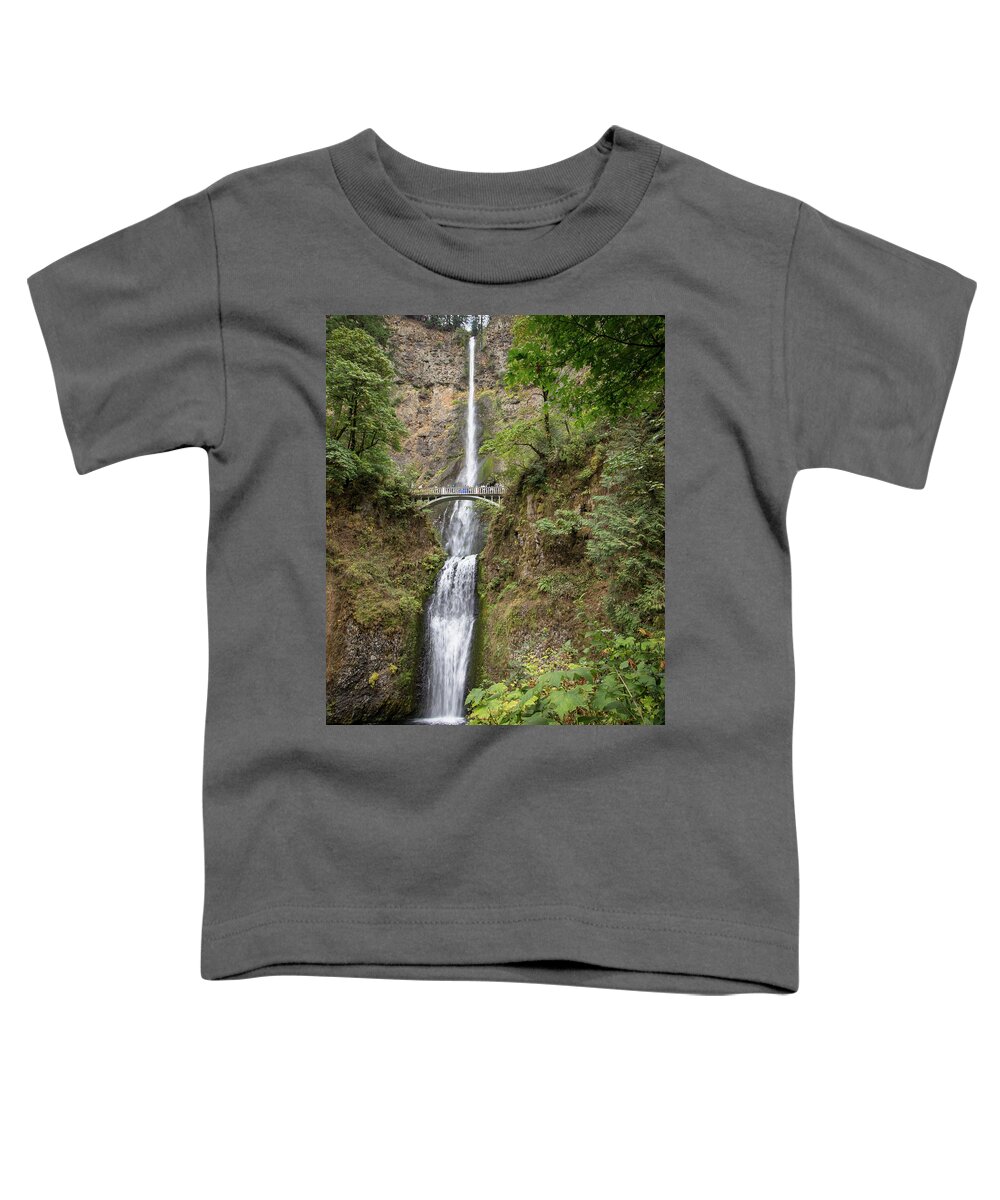 2018 Toddler T-Shirt featuring the photograph Multnomah Falls 2 by Gerri Bigler
