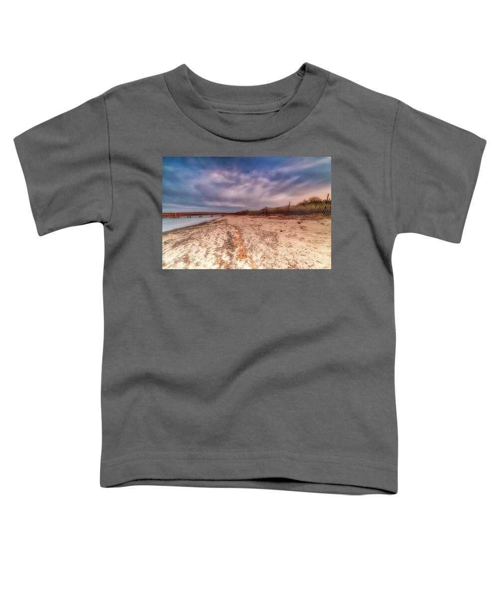 Ogunquit Toddler T-Shirt featuring the photograph Mysterious Skies by Penny Polakoff