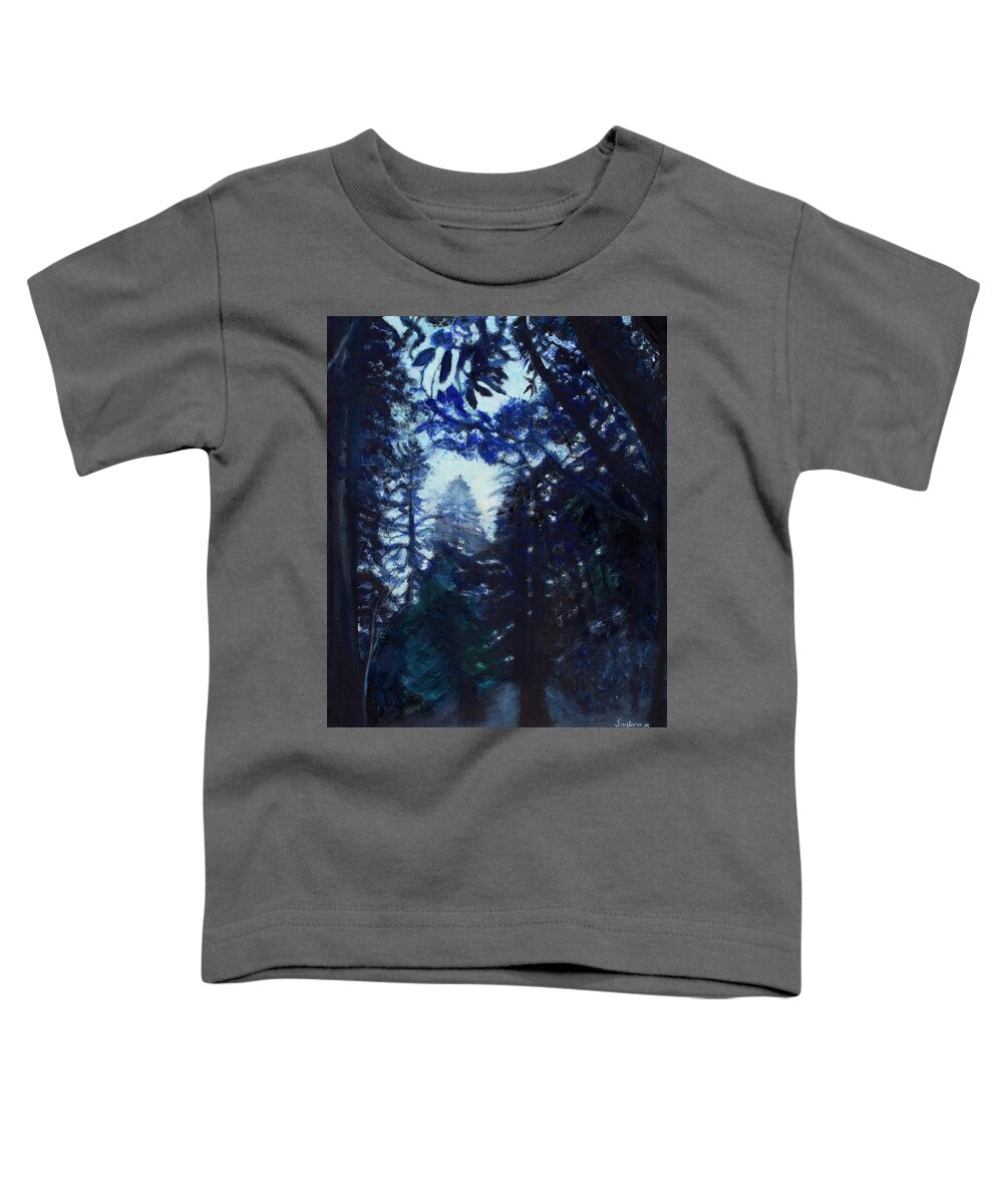 Trees Toddler T-Shirt featuring the painting Mystical Forest by Santana Star