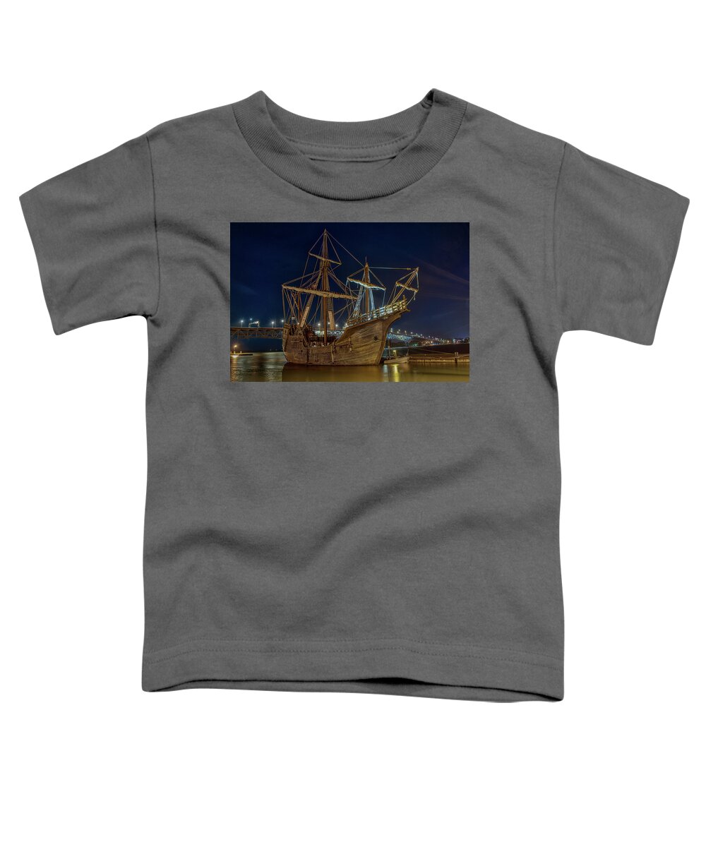 Tall Ship Toddler T-Shirt featuring the photograph Nao Trinidad by Jerry Gammon