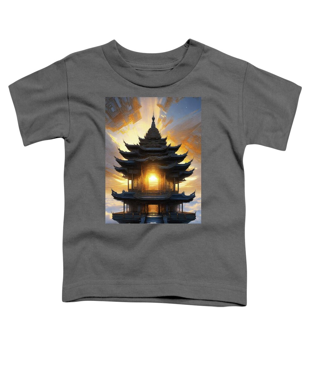 Temples Toddler T-Shirt featuring the digital art Naz Ix by Jeff Malderez