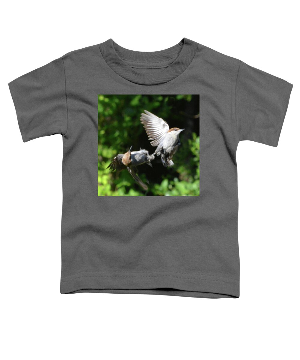 Collision Toddler T-Shirt featuring the photograph Near Collision by Jerry Griffin