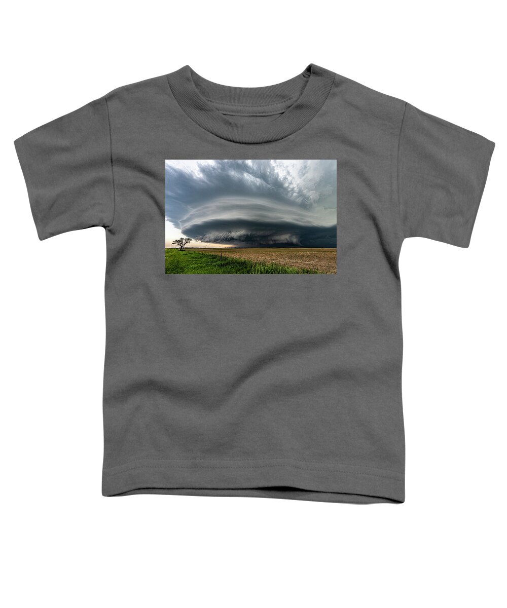 Storms Toddler T-Shirt featuring the photograph Nebraska Mothership by Marcus Hustedde