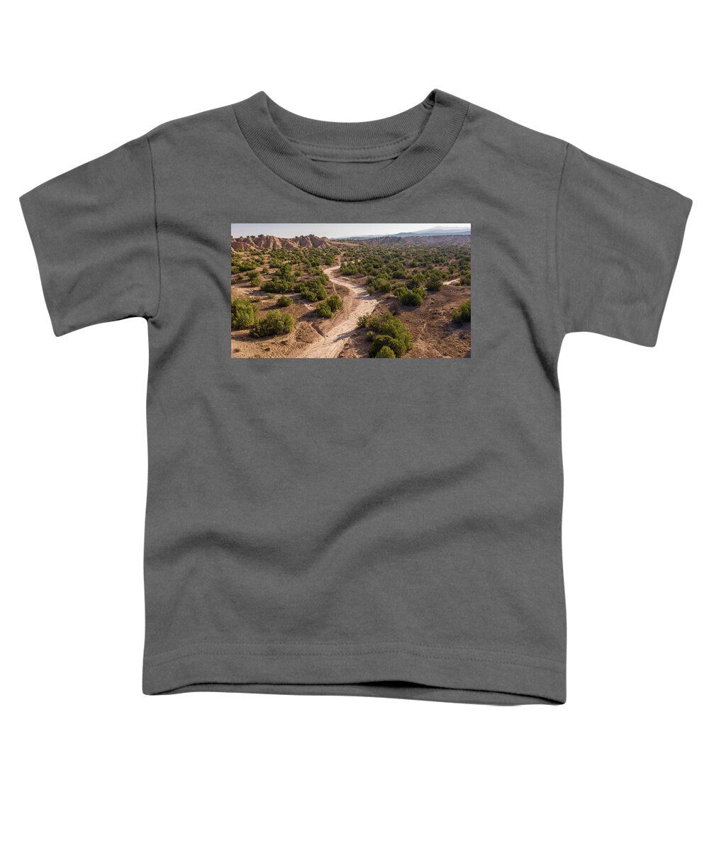 Aerial Photo Toddler T-Shirt featuring the photograph New Mexico Desert by John McGraw